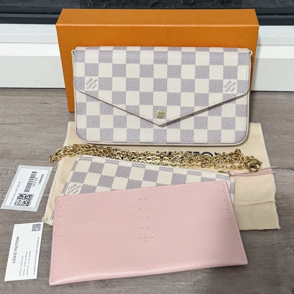 Louis Vuitton Pochette Felicie Damier Azur